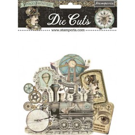 Έτοιμα σχέδια Die cuts Steampunk Stamperia