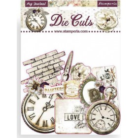 Έτοιμα σχέδια Die cuts Romantic Memories Stamperia