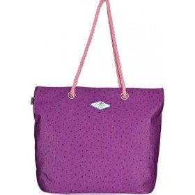 Santoro We Walk Together Υφασμάτινη Τσάντα Θαλάσσης Μωβ