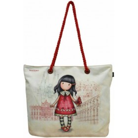 Santoro Time To Fly Υφασμάτινη Τσάντα Θαλάσσης Μπεζ