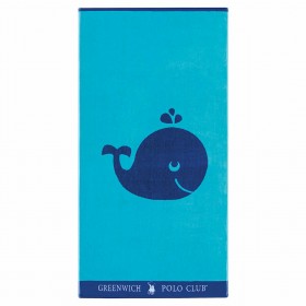 Greenwich Polo Club 3662 Παιδική Πετσέτα Θαλάσσης σε Μπλε χρώμα 140x70cm
