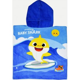 Stamion Baby Shark Παιδικό Πόντσο Θαλάσσης 50x100cm