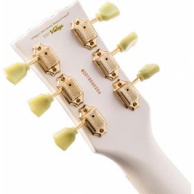 Vintage Ηλεκτρική Κιθάρα V100 ReIssued με HH Διάταξη Μαγνητών Ταστιέρα Rosewood σε Χρώμα Arctic WhiteΚωδικός: V100AW 