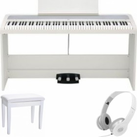 Korg Ηλεκτρικό Stage Πιάνο B2SP Set με 88 Βαρυκεντρισμένα Πλήκτρα Ενσωματωμένα Ηχεία και Σύνδεση με Ακουστικά και Υπολογιστή Whi