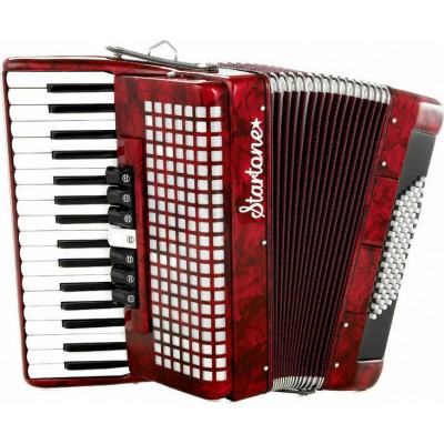 Startone Piano Accordion 72 Red