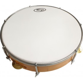 Akropolis Special Ηπειρώτικο Καφέ Ξύλινο Ντέφι Χειρός με Μονή Σειρά Ζίλιες