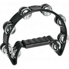 Dimavery TN-2 Μαύρο Πλαστικό Ντέφι Χειρός με Διπλή Σειρά ΖίλιεςΚωδικός: TN-2-BK 