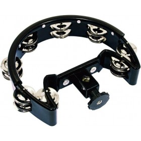 Dimavery D-TAMBB Μαύρο Πλαστικό Ντέφι Hi-Hat με Διπλή Σειρά Ζίλιες