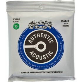 Martin Authentic Acoustic SP Extra Light 10-47Κωδικός: MA170  Martin Authentic Acoustic SP Extra Light 10-47Κωδικός: MA170