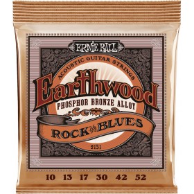 Ernie Ball Rock and Blues Earthwood Phosphor Bronze 10-52Κωδικός: P02151  Ernie Ball Rock and Blues Earthwood Phosphor Bronze 10-52Κωδικός: P02151