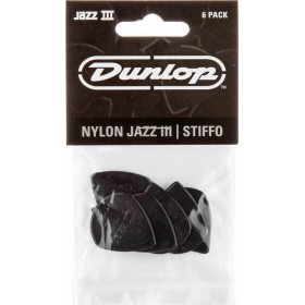 Dunlop Πένες Κιθάρας Jazz III Stiffo Pick Σετ 6τμχΚωδικός: 47P3S 