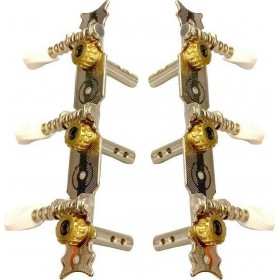 Κλειδιά για Μπουζούκι σε Διάταξη 3+3 GVG 2808 OV (3+3) Silver