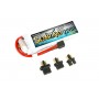 Gens Ace Soaring 2200mAh 7.4V 30C 2S1P Lipo Battery Pack with EC3/XT60/T-plug