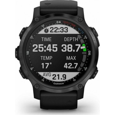 Garmin Ρολόι Κατάδυσης Descent MK2S Black Silicone BandΚωδικός: 010-02403-04 