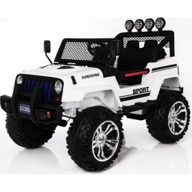 Παιδικό Αυτοκίνητο Τύπου Jeep S Ηλεκτροκίνητο με Τηλεκατεύθυνση Διθέσιο 12 Volt Λευκό