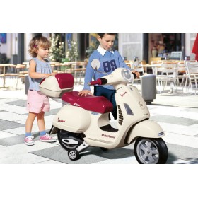 Παιδική Μηχανή Vespa Ηλεκτροκίνητη 12 Volt Λευκή