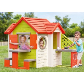 Smoby Παιδικό Σπιτάκι Κήπου My Neo Playhouse Πολύχρωμο 118x132x135εκ.Κωδικός: 810404 