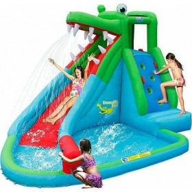 Happy Hop Φουσκωτό με Τραμπολίνο &amp Τσουλήθρα Crocodile Pool 350x300x230εκ. για 3+ ΕτώνΚωδικός: 9240 