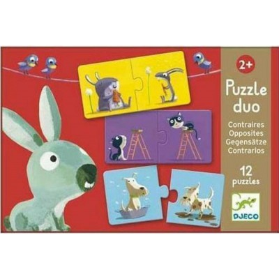 Παιδικό Puzzle Αντίθετα 12pcs για 2+ Ετών DjecoΚωδικός: 08162 