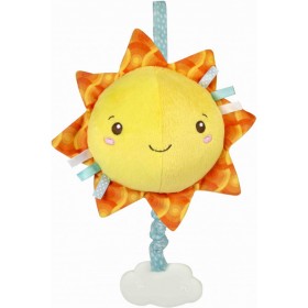 Clementoni Κρεμαστό Παιχνίδι Κούνιας και Καροτσιού με Μουσική Soft Sun για Νεογέννητα