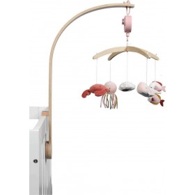 Little Dutch Μόμπιλε Κούνιας με Μουσική, Περιστροφή και Καθρέφτη Ocean για Νεογέννητα