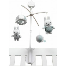 Baby Oliver Μόμπιλε Κούνιας με Μουσική, Περιστροφή και Καθρέφτη Miffy για Νεογέννητα