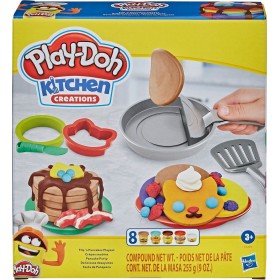 "Hasbro Play-Doh Πλαστελίνη - Παιχνίδι Kitchen Creations Flip' n' Pancakes για 3+ Ετών Hasbro Play-Doh Πλαστελίνη - Παιχνίδι Kitchen Creations Flip' n' Pancakes για 3+ Ετών, 8τμχ
