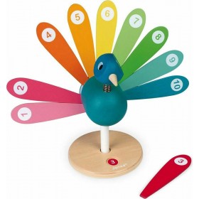 Janod Εκπαιδευτικό Παιχνίδι Παγώνι Μαθαίνω να Μετράω από Ξύλο για 2-6 ΕτώνΚωδικός: J08040 