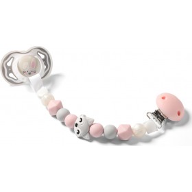 Babyono Κλιπ Πιπίλας Αστεράκι Ροζ