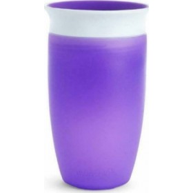Munchkin Παιδικό Ποτηράκι "Miracle 360°" από Πλαστικό Μωβ 296ml για 12m+