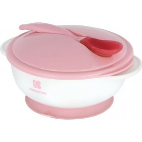 Kikka Boo Μπολάκι με Κουταλάκι Θερμοτητας Pink