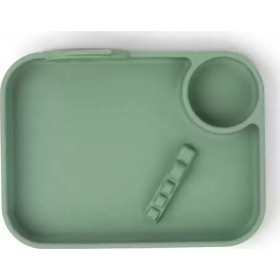 Done by Deer Παιδικό Πιάτο Φαγητού από Σιλικόνη Friends Green