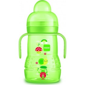 Mam Μπιμπερό Μετάβασης σε Ποτηράκι Trainer Πράσινο Μανιταράκι 220ml, 6m+