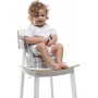 Baby to Love Καθισματάκι Φαγητού Υφασμάτινο για Καρέκλα Easy Up Booster Stars Grey/White
