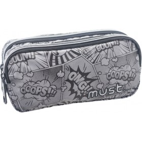 Must Reflective Design Grey Κασετίνα με 2 Θήκες