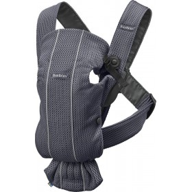 BabyBjorn Κλασικός Μάρσιπος "Mini 3D Mesh" Anthracite