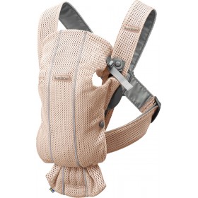 BabyBjorn Κλασικός Μάρσιπος "Mini 3D Mesh" Pearly Pink