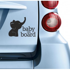 Σήμα Baby on Board Με Αυτοκόλλητο "No 97"