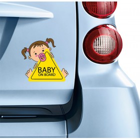 Σήμα Baby on Board Με Αυτοκόλλητο "No 93"