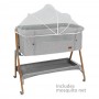 Bebe Stars Λίκνο Crystal Light Grey χωρίς Στρώμα