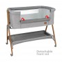 Bebe Stars Λίκνο Crystal Light Grey χωρίς Στρώμα