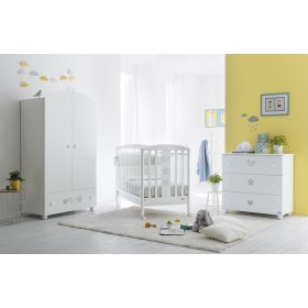Pali Σύνθεση Βρεφικού Δωματίου Birillo White 3τμχ