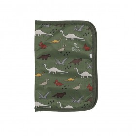 My Bag's Θήκη Βιβλιαρίου Υγείας Μωρού "Dinos" για Αγόρι Green