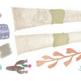 Αυτοκόλλητο Τοίχου Watercolor Llama 28τμχ