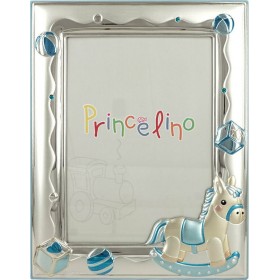 Prince Silvero Κορνίζα Ασημένια Αλογάκι Μπλε 13x18cmΚωδικός: MA/140-BC 