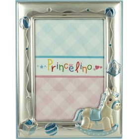 Prince Silvero Κορνίζα Ασημένια Αλογάκι Μπλε 9x13cmΚωδικός: MA/140D-C 