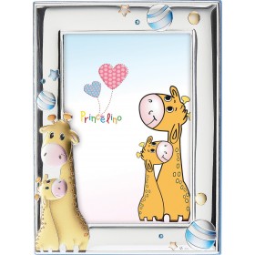 Prince Silvero Κορνίζα Ασημένια Καμηλοπάρδαλη Μπλε 9x13cmΚωδικός: MA/129-DC 