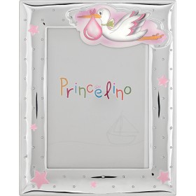 Prince Silvero Κορνίζα Ασημένια Πελαργός Ροζ 13x18cmΚωδικός: MA/270B-R 