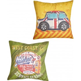 Kentia Διακοσμητική Μαξιλαροθήκη Race Διπλής Όψης