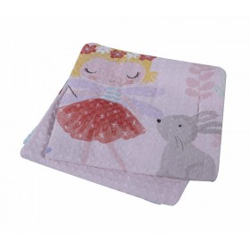 Nef-Nef Κουβέρτα Κούνιας Magic World Πικέ 110x150cm Pink